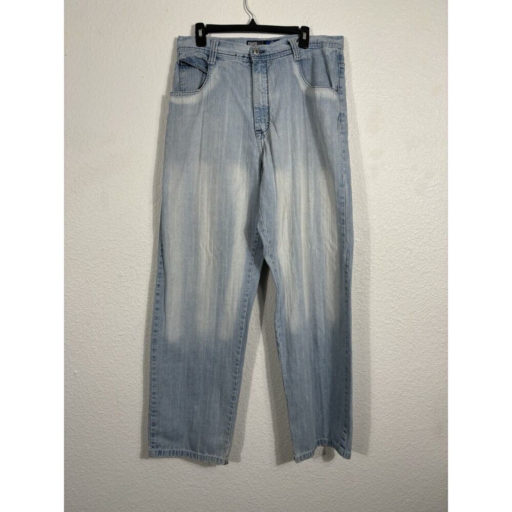 Vintage Y2K SouthPole Jeans Mens Denim Baggy Light Wash ActualMeasurements 35x33